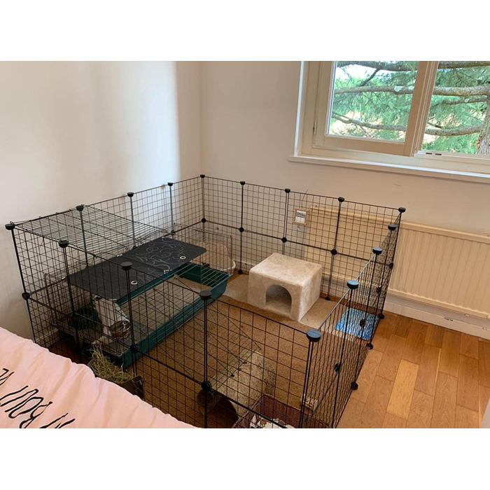 Металеві кубики-органайзери LANGXUN для зберігання, 16 шт. - клітка для дрібних тварин, загон для кроликів, морських свинок, цуценят