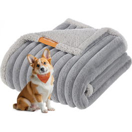 Водонепроникний килимок для собак Feandrea, XL, 152 x 127 см, для середніх та великих собак, двосторонній, можна прати, сірий (PPB036G01)