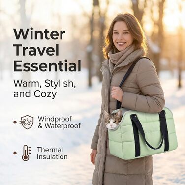 Сумка-переноска для собак Quppa: зручна та безпечна, зелена