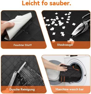 Захист для автосидіння для собак GlobalTrend – водовідштовхувальний, нековзний, 4-в-1 з боковими захистами, захистом від подряпин та кишенями – для собак будь-якого розміру