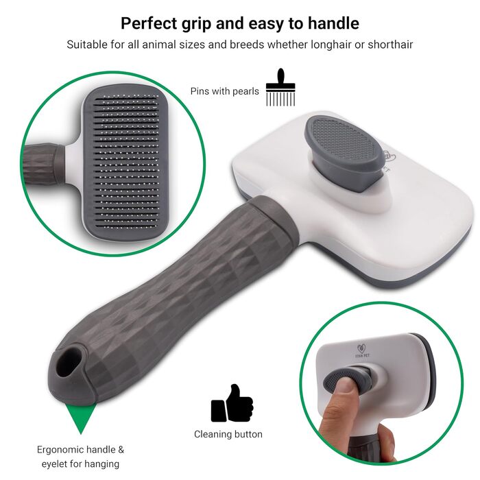 Набір для догляду за тваринами 8er Mega-Set: щітки, ролики, щипці від кліщів, щітки для собак та котів, включаючи знімачі ковтунів та видалення шерсті