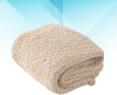 Balacoo Преміум флісова ковдра для собак, м'яка та тепла, плюшевий килимок для собак та котів, розмір L (бежевий)