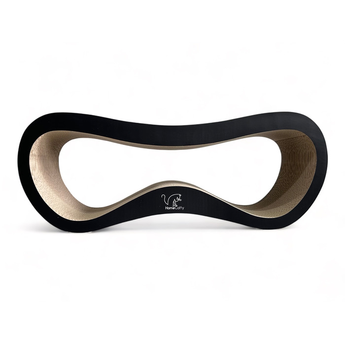 Низька дряпалка-хвиля з ліжком та килимками для кігтів HomeCatty (до 60 см)