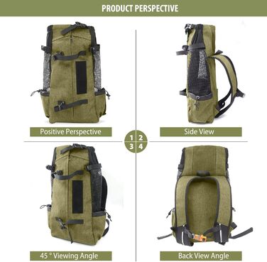 PETCUTE Рюкзак-переноска для собак і котів, рюкзак для подорожей, дихаюча сітка, до 10 кг, світло-коричневий