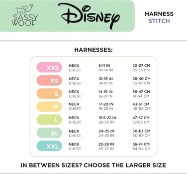 Регульована шлейка для собак Sassy Woof Disney Stitch S, дихаюча сітка, не тягне, подвійний D-кільце, патентований дизайн, для маленьких собак та цуценят, офіційна