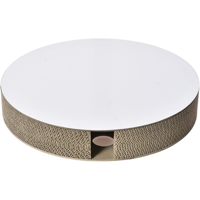 Екологічна кігтеточка з дзвоником: 2-в-1 для котів - 24x45x5 см (Circle)