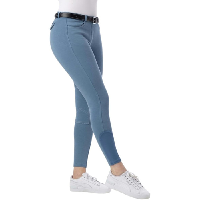 Верхні штани для верхової їзди Riding World Alexandrie для жінок та дітей | Штани для верхової їзди з накладкою на колінах з тканини | з кишенями спереду | Легінси для верхової їзди в шести кольорах | Екіпірування для верхової їзди розмір 104-176 та 32-44