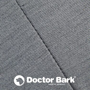 Ліжко для собак Doctor Bark кругле, ортопедичне, з м'якою подушкою та іграшкою, для малих порід, світло-сіре, 40x35 см, пране при 95°C, Німеччина