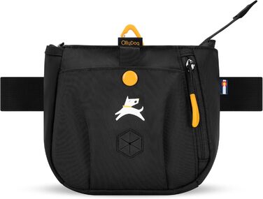ОлліДог Backcountry Tagestasche: Сумка для ласощів та відходів для собак, з відсіком для кульок, на пояс (Raven S'25)