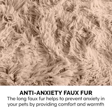 Плед Furhaven Snuggly Spot із довгим штучним хутром для захисту меблів, кутовий, машинне прання, колір тауп, універсальний розмір