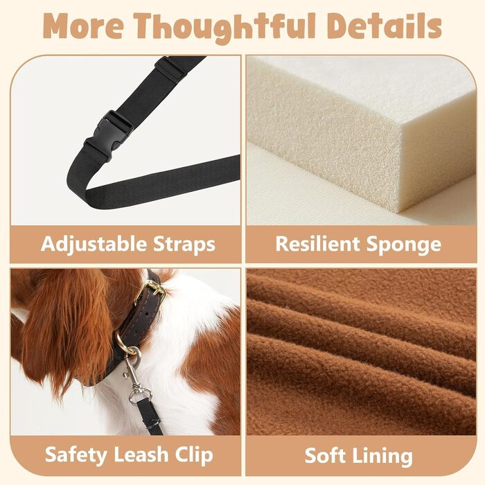 Автокрісло для собак Avont, до 14 кг, чорне, 50x50x40 см