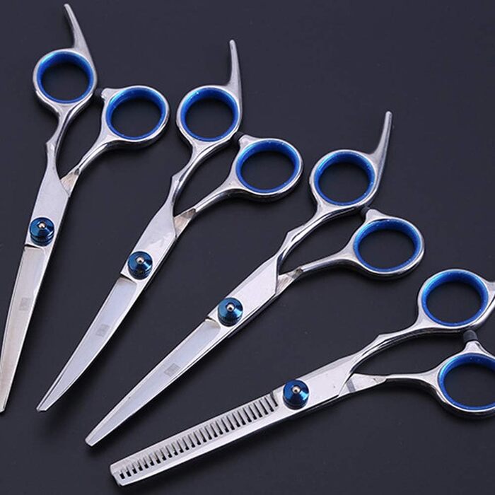 Набір професійних ножиць для грумінгу собак, Pet Grooming, сталевий триммер, догляд за шерстю, 6-дюймові ножиці, ножиці для розрідження, вигнутий гребінець
