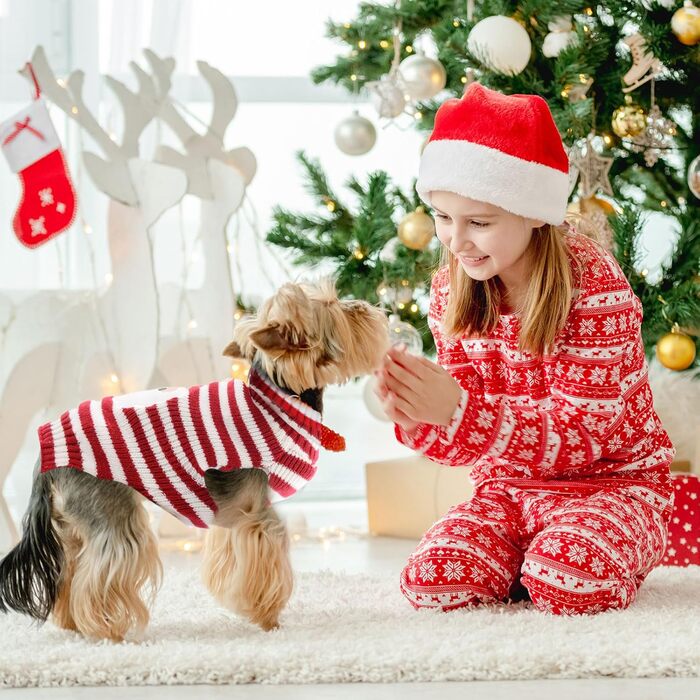 Пуловер для собак у стилі вінтаж, теплий пуловер для такс та інших порід, ідеальний для святкування Різдва, Хелловіну та Нового року. Нарядний пуловер середнього розміру (M), червоно-білий сніговик