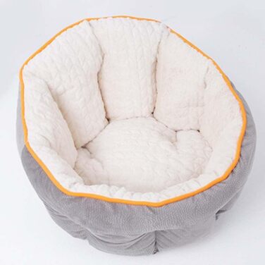 Крісло-ліжко для собак: зручне ліжко-гніздечко з високим бортом, сірого кольору, знімний та пральний чохол