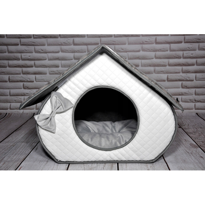 Ліжко-будиночок SjestaPupila для собак та котів, розмір S (30x30 см)