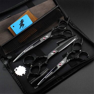 Набір професійних ножиць для грумінгу домашніх тварин, нержавіюча сталь, 6.0/7.0 дюймів