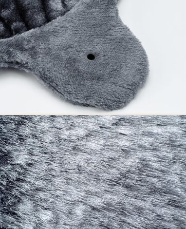 Ліжечко для кота з м'якого плюшу на котячий будиночок/крізь-бам, Ø 40 см, глибина 25 см, з металевим каркасом, підійде для малих та великих котів, (25 см глибина, темно-сірий)