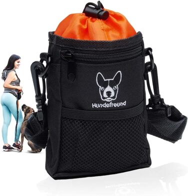 Сумка для ласощів для собак Hundefreund | Зручна сумка для тренувань з 4 відділеннями (14 x 11 x 4 см)