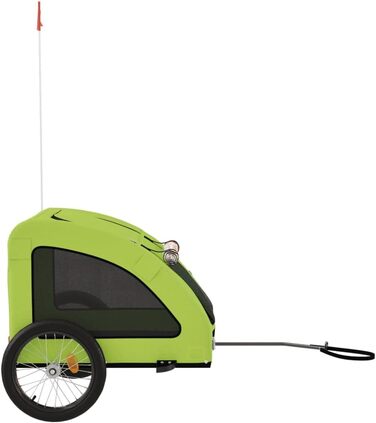 Причіп для собак Gecheer - переноска для собак до 45 кг, зелений, 137x68x72 см