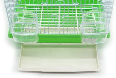 Клітка для птахів BPS металева з годівницею та гойдалкою, 30 x 23 x 39 см, BPS-1160