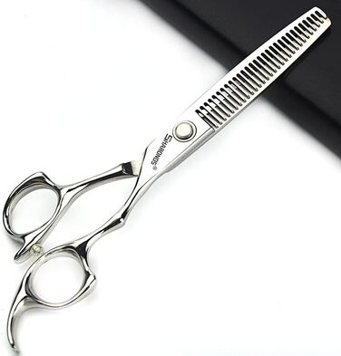 Професійний набір перукарських ножиць SHARONDS 6 дюймів для перукарів та дому, гострі ножиці з нержавіючої сталі, великий набір (зубці V)