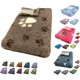 Килимок для собак Elropet Premium 30mm, неслизький, S/M/L для маленьких та великих собак, Vet Bed, найвища якість (S 80cm X 50cm, сірий зірки)