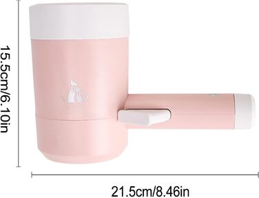 Автоматична чаша для миття лап домашніх тварин | Переносний очищувач лап для собак та котів | Рожевий |