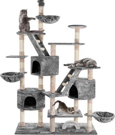 Велика когтеточка HAPPYPET SAM XXL 260 см сіра
