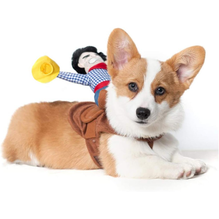 Костюм на Хелловін для собак: Ковбойський костюм для маленьких, середніх та великих собак (L)