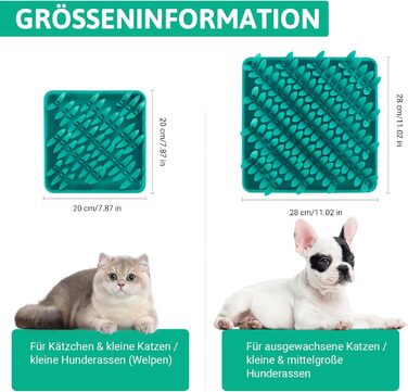 Силіконова килимок для собак PEGGY11, 28×28 см, Slow Feeder, антиковзаюча, легка у митті