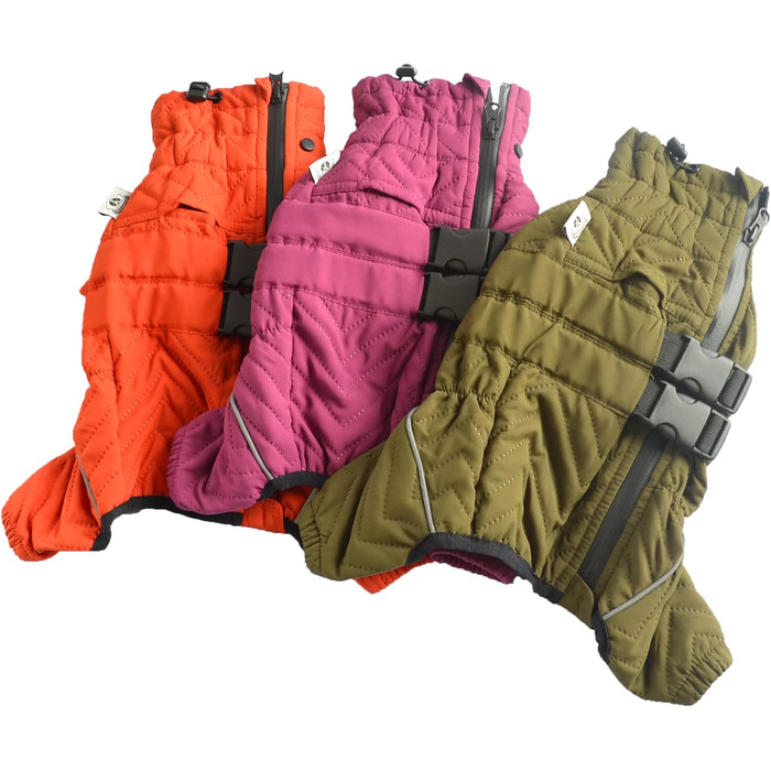 Теплий зимовий одяг для собак, двошаровий жилет, водонепроникний, вітронепроникний, з відбиваючими елементами, для Коргі та Такс, оливковий колір