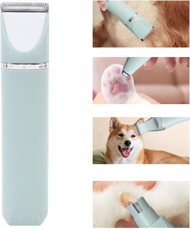 Набір для догляду за тваринами 4-в-1 Fafeicy: електрична машинка для стрижки, триммер та точилка для нігтів для дому