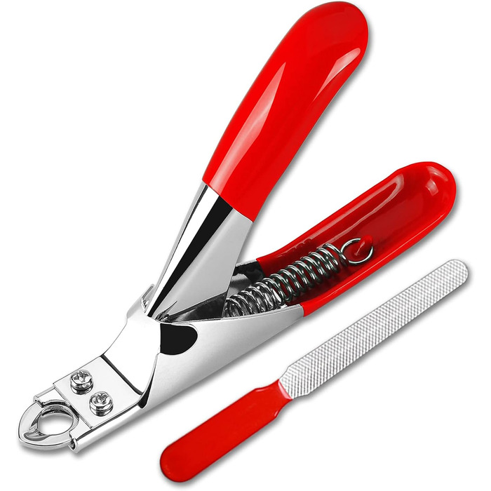 Триммер для когтів собак і котів TCH LED: професійний інструмент для догляду за тваринами, з LED підсвічуванням та високоякісною лезою з нержавіючої сталі, включає пилку для когтів.