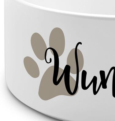 Персоналізована миска для собак PrintPlanet® з ім'ям або текстом - 950 мл, Layout 02