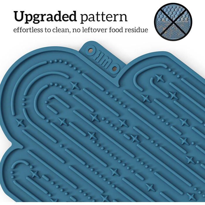 Лежанка-іграшка для собак OHMO Schleckmatte, 2 шт. (Коррал & Вишневий) - для цуценят, котів, зняття тривоги, повільне годування, силікон 18x25.5 см