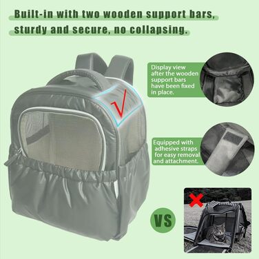 Розширювана переносна коробка для котів – складана переноска для котів та маленьких собак до 6 кг, легка переноска для собак, дихаюча та компактна переноска, світло-сіра (чорна)