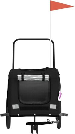 Фарбований поводок для собак з Оксфордської тканини та заліза - Міцний велосипедний причіп для собак - Ідеально для активного відпочинку на природі - Легко миється та довговічний