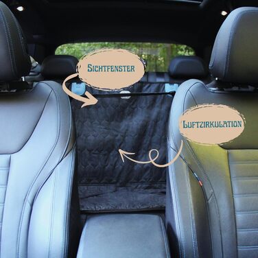 Накидка для собак у машину - захист заднього сидіння, шкіряна, сумісна з ISOFIX, неслизька, водовідштовхувальна, універсальна