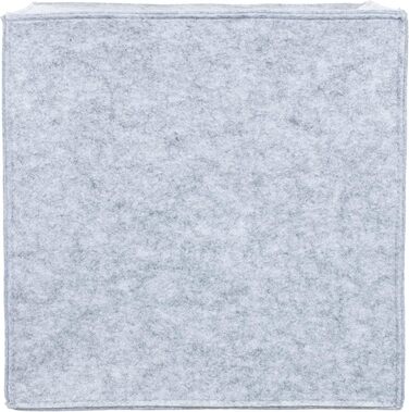 Кішка/Собака: Хатинка з фетру 33x33x33 см, м'яке ліжко з подушкою, складана, сірого кольору