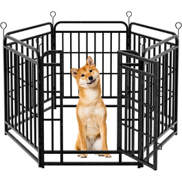 КіяГро вольєр для цуценят 544см, 8-секційний, розкладний, з дверцятами, для собак, котів, кроликів, для саду, без інструментів