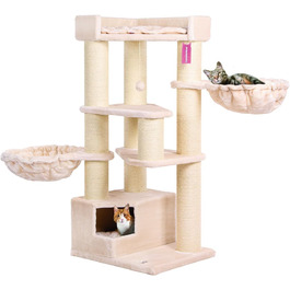 Котячий дряпач CanadianCat Vancouver, сизалеві стовпи 15 см, антрацит, 65x55x140 см