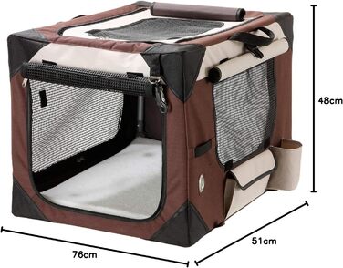 Будка для собак Karlie Smart Top De Luxe, 75×51×48 см, бежево-коричнева