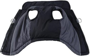 Водонепроникна тепла куртка для собак, відбиваючі елементи, D-Ring, блакитна, розмір M