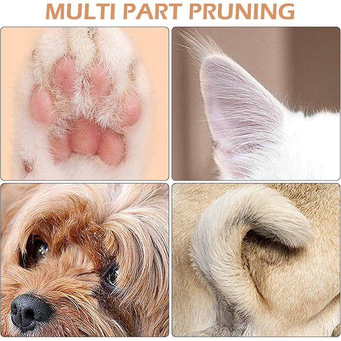 Професійний триммер для собак з LED-підсвічуванням: вологостійкий, акумуляторний, для короткої стрижки кігтів та шерсті