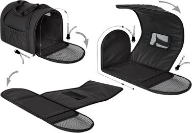 Транспортна сумка для собак та котів PillowPrim Beige, 27x39x28 см, Оксфорд, Еко-джоут