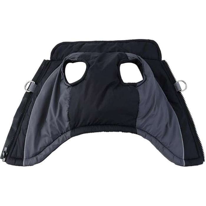 Водонепроникна тепла куртка для собак, відбиваючі елементи, D-Ring, блакитна, розмір M