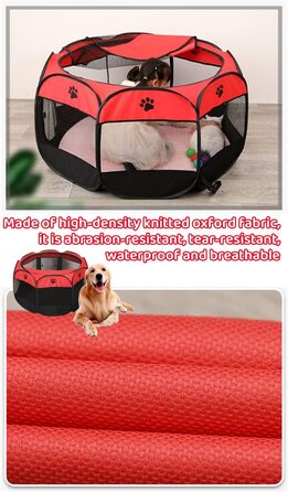 Клітка-переноска для котів Floving, складана, велика (XL), водовідштовхувальна, для дому та вулиці