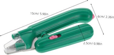 TOYANDONA Кліпер для кігтів собак та котів з підсвічуванням, металевий, ергономічний, для догляду за шерстю вдома та в подорожах, безпечний для цуценят, кошенят та великих тварин