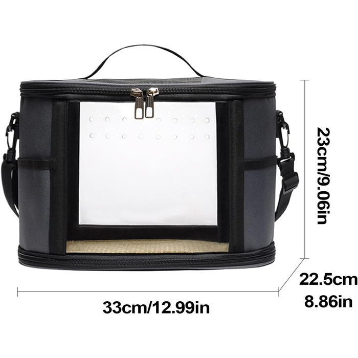 Транспортний бокс Vogel для подорожей: переноска для папуг, переноска на плечі для хвилястих, корел та інших папуг з дихаючою конструкцією, великий розмір