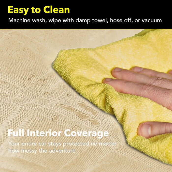 Накладка на сидіння автомобіля Meadowlark® для собак - водовідштовхувальна, повна комплектація, сітчасте вікно, захист від бруду та подряпин